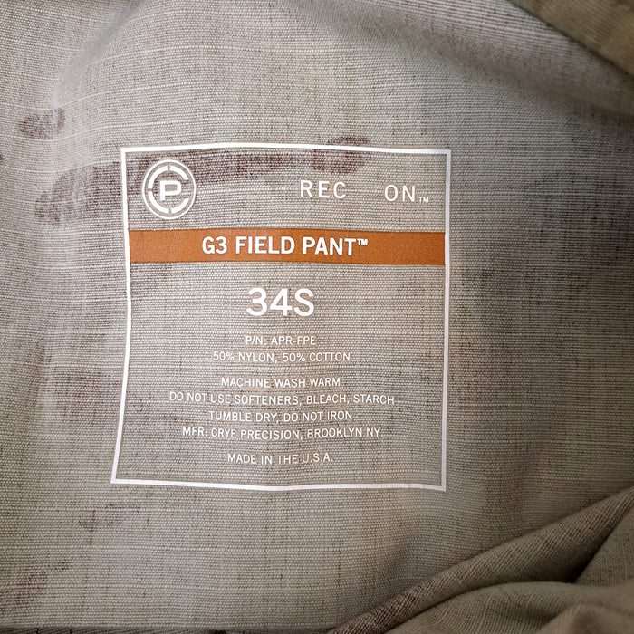 Crye Precision G3 Multicam Field Pants - 34S