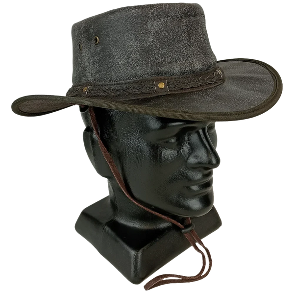 Outback Ironbark Leather Hat - Outback Trading - Boonies