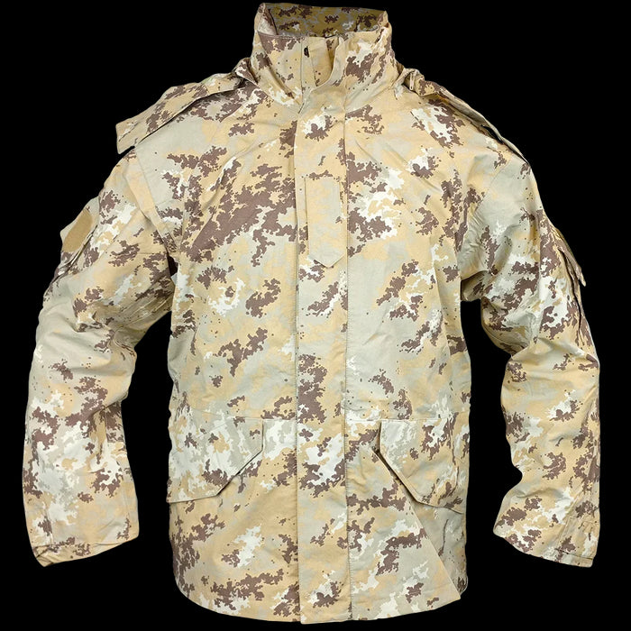 Italian Army Desert Vegetato Wet Weather Jacket - Italian Army Surplus - Rain Jackets