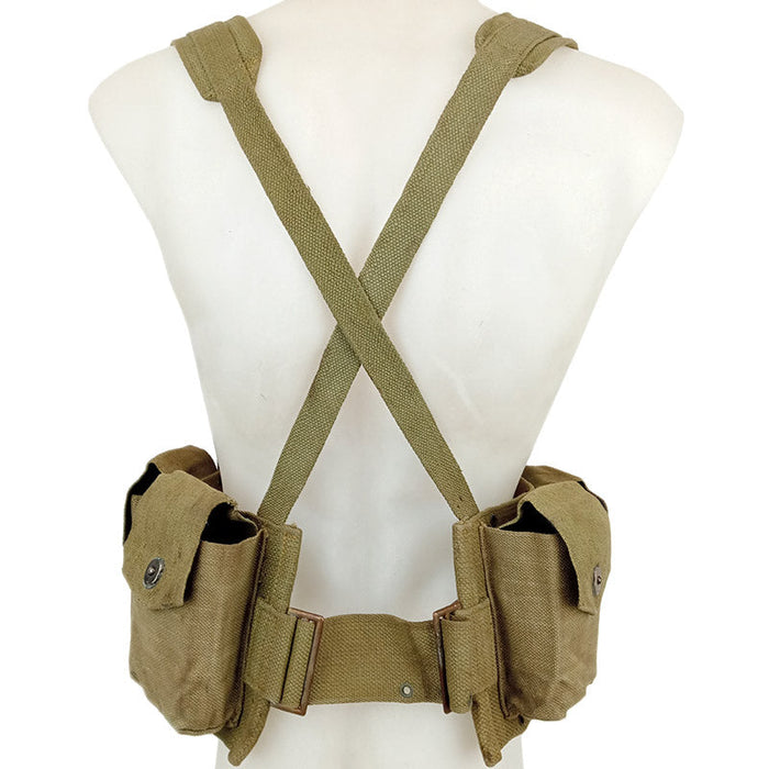 Belgian Army Canvas BAR Webbing Set - Belgian Army Surplus - Webbing Sets