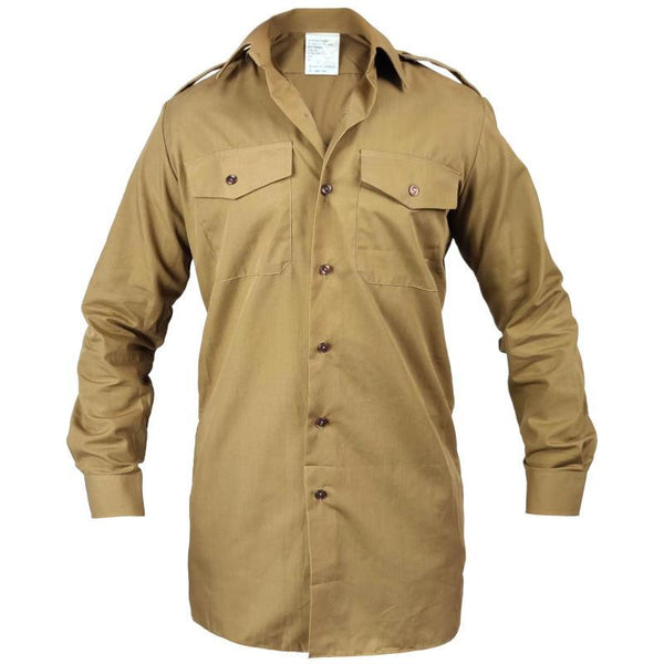 British Army Long Sleeve Khaki Shirt