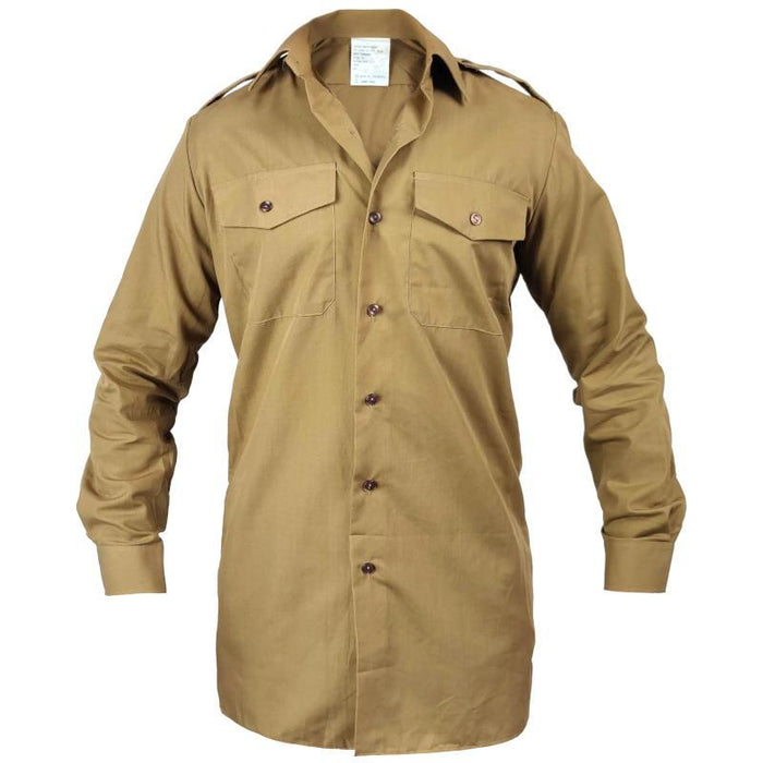 British Army Long Sleeve Khaki Shirt