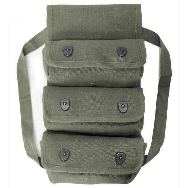 French Canvas Triple Grenade Pouch